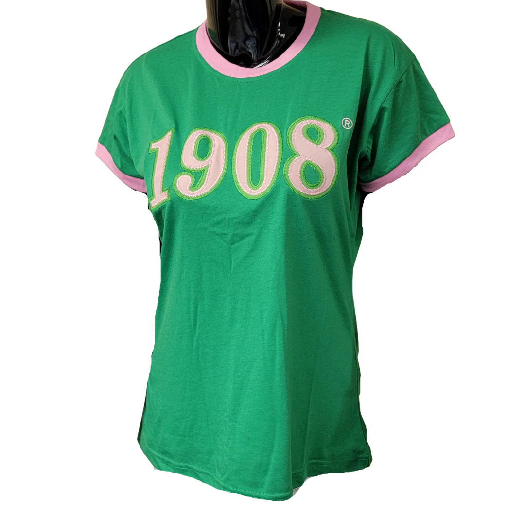 AKA 1908 Ringer Tee Shirt - Image 2