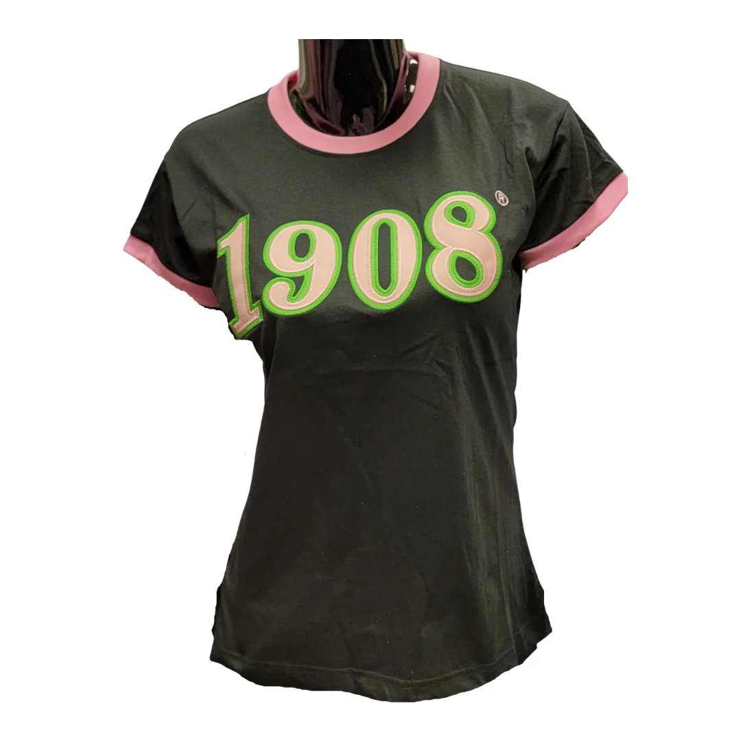 AKA 1908 Ringer Tee Shirt - Image 4