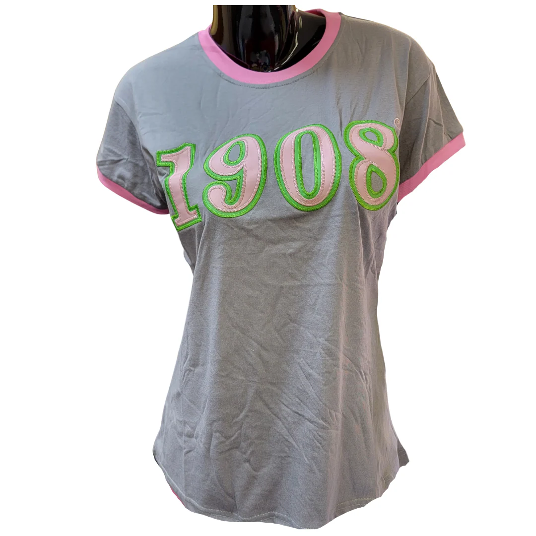 AKA 1908 Ringer Tee Shirt - Image 5