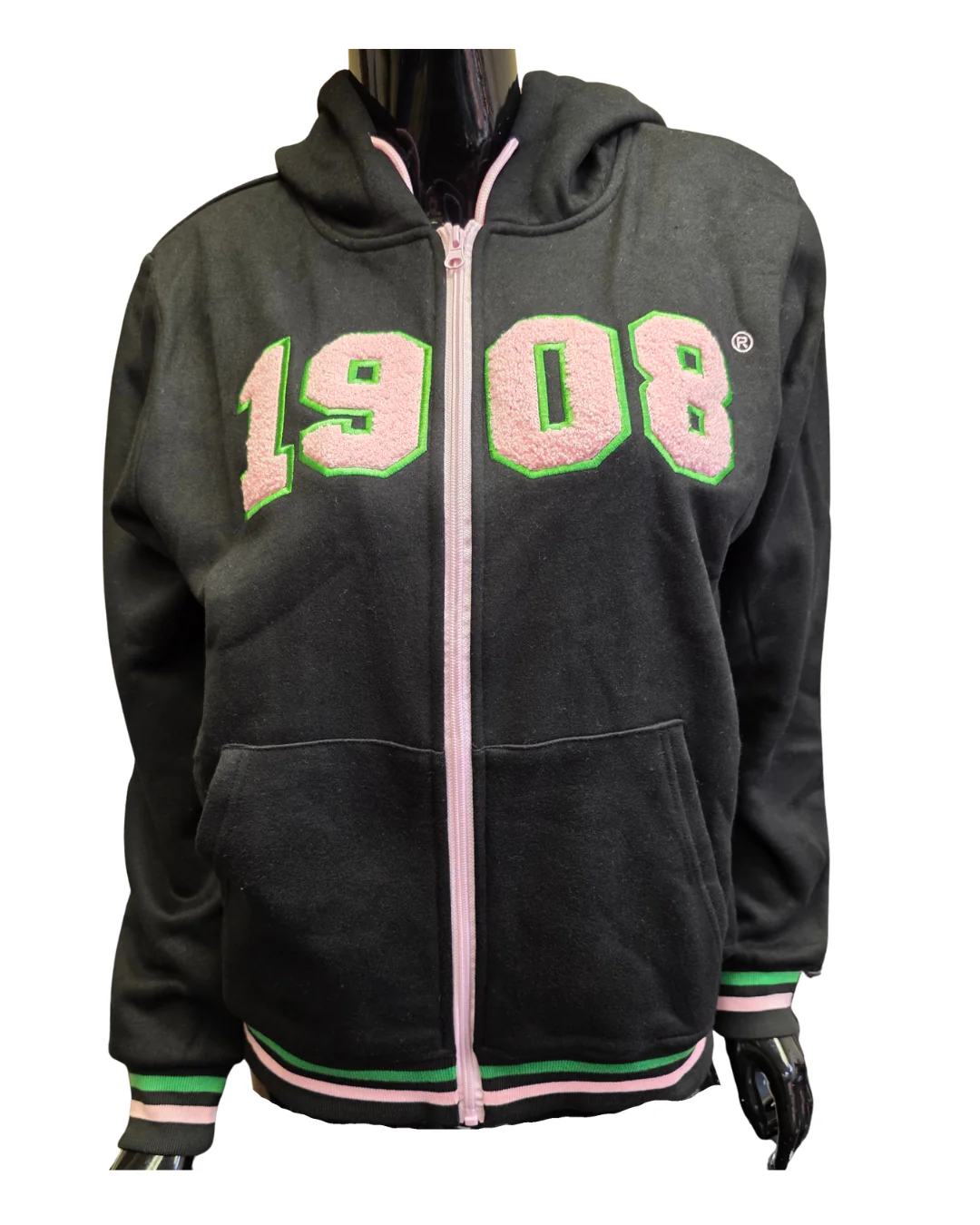 AKA Chenille Zip Hoodie - Image 3