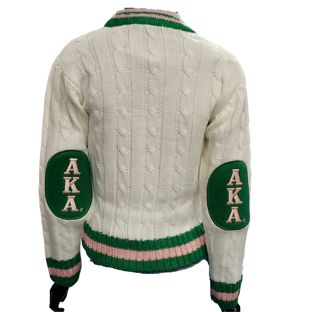 AKA V Neck Cream Sweater - Image 2