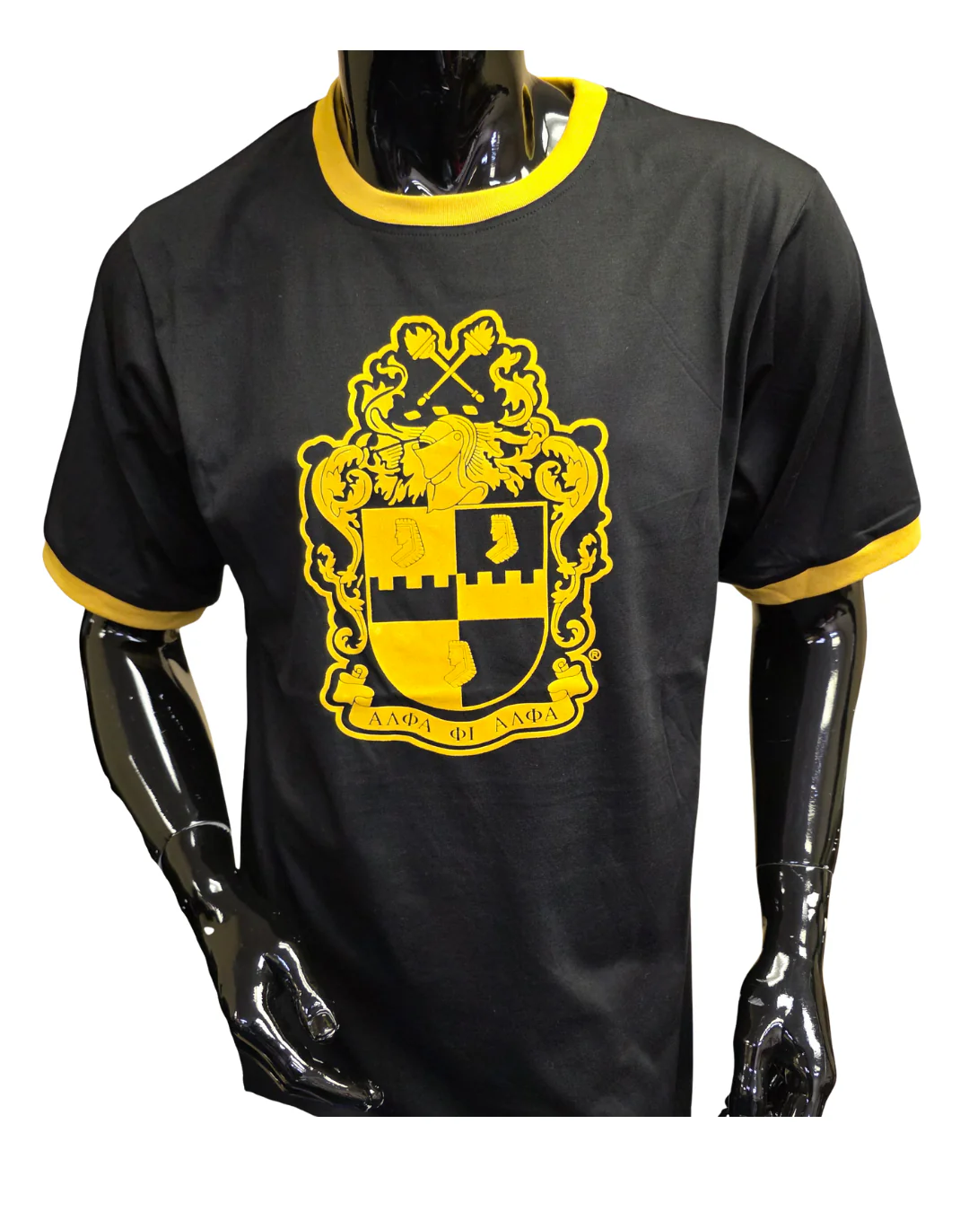 Alpha Flocked Ringer T Shirt