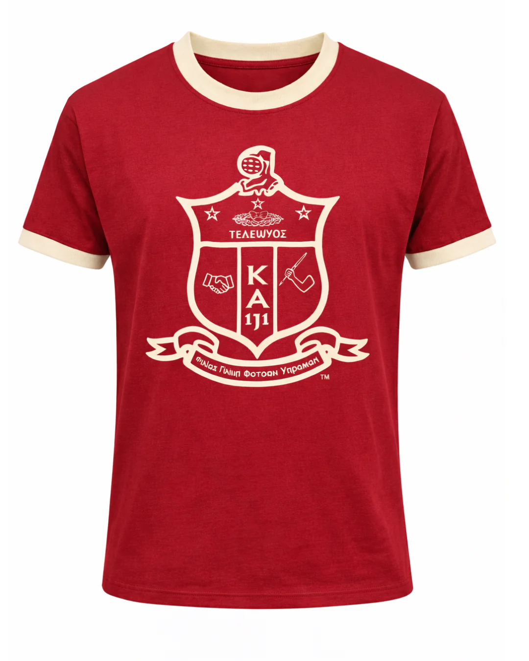 Kappa Flocked Ringer T Shirt