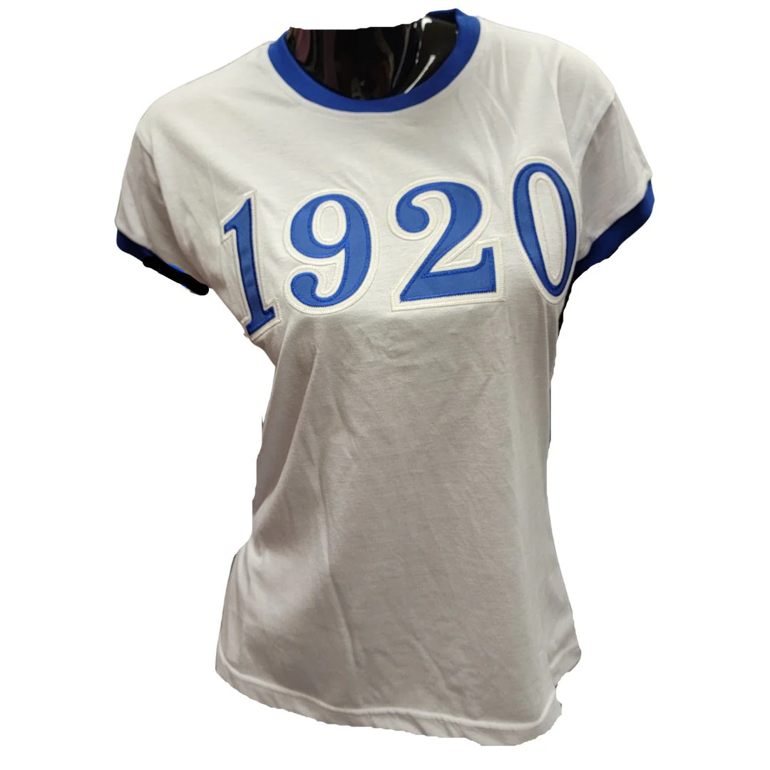 Zeta 1920 Ringer Tee Shirt - Image 2