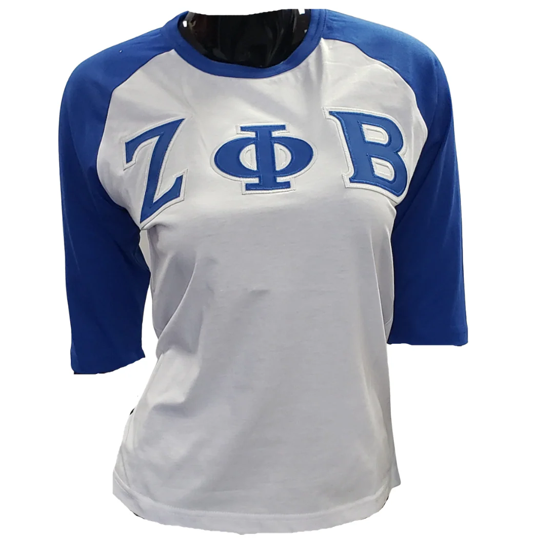 Zeta baseball tee shirt